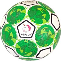 Мяч футбольный "Mibalon",3-слоя  PVC 1.6, 300 гр, машинная сшивка (зеленый) R18042