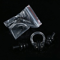 Набор для плавания в zip-lock, беруши и зажим для носа (черный) E36868-6